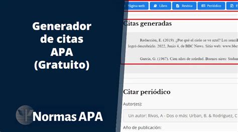 Generador de Citas APA Gratuito